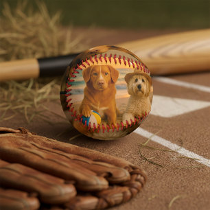 Pelota De Béisbol Hecho a Medida Personalizado Único de 4 Fotos