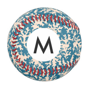 Pelota De Béisbol Hermoso patrón de coral