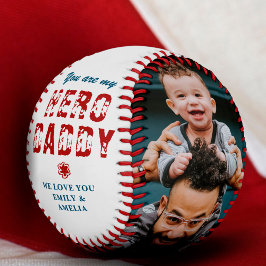 Pelota De Béisbol Héroe Papá Día del Padre 2 Fotocolage