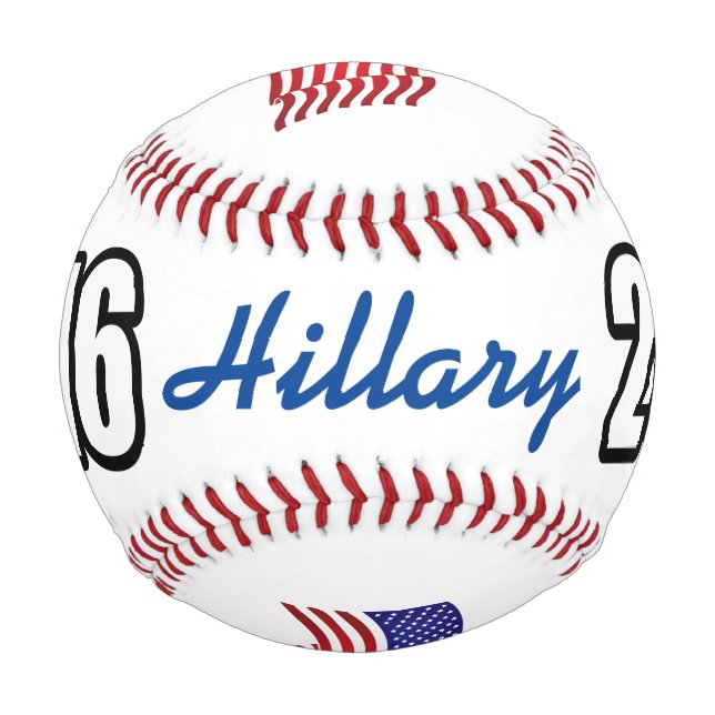 PELOTA DE BÉISBOL HILLARIO 2016 (Anverso)
