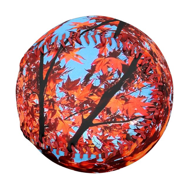 Pelota De Béisbol Hojas de otoño (Anverso derecho)