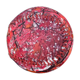Pelota De Béisbol Hojas rosadas