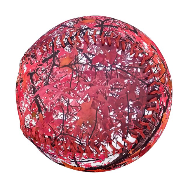 Pelota De Béisbol Hojas rosadas (Anverso derecho)