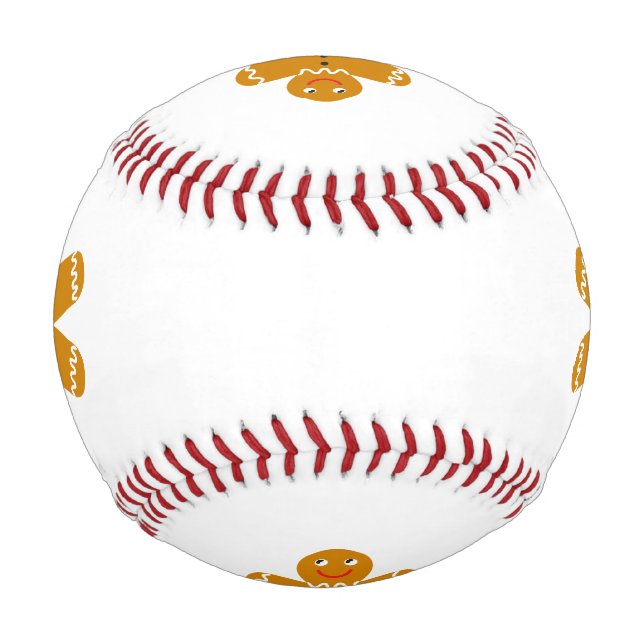 Pelota De Béisbol Hombre de pan de jengibre (Reverso)