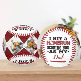 Pelota De Béisbol Homerun Dad Personalizado Foto de Son o Hija