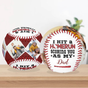 Pelota De Béisbol Homerun Dad Personalizado Foto de Son o Hija