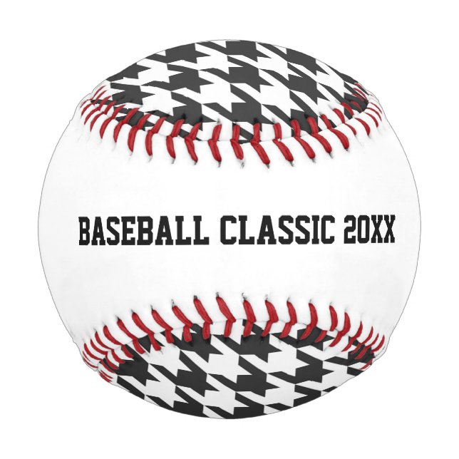 Pelota De Béisbol Houndstap Sports Ball Classic Black Red White (Reverso)