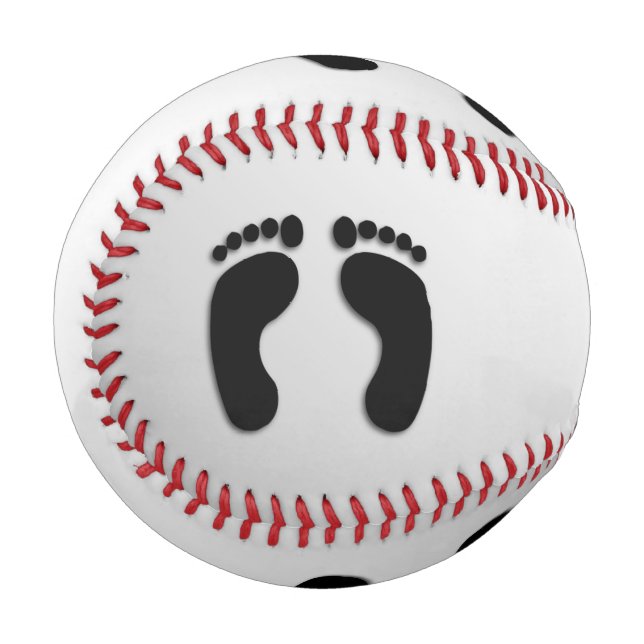 Pelota De Béisbol Huellas desnudas (Anverso izquierdo)