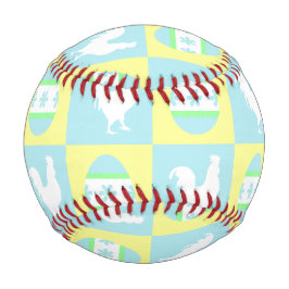 Pelota De Béisbol Huevos de gallo de patrón de tablero de chequeo de