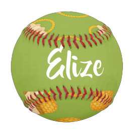 Pelota De Béisbol Huevos en cesta marrón en verde