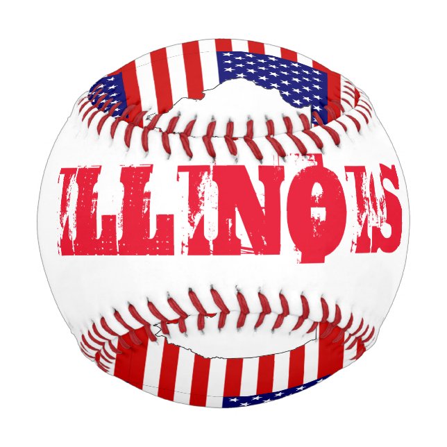 PELOTA DE BÉISBOL ILLINOIS (Reverso)