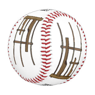 Pelota De Béisbol Ilustracion de Angklung personalizado