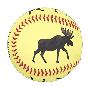 Pelota De Béisbol Ilustración de dibujos animados de alce