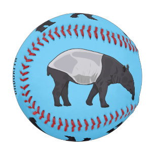 Pelota De Béisbol ilustración de dibujos animados de tapir