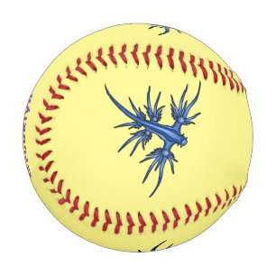 Pelota De Béisbol Ilustracion de dragón azul