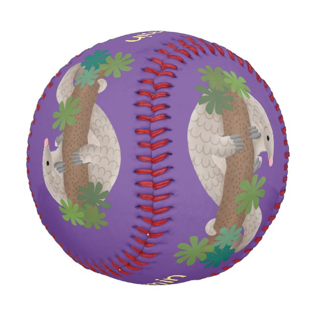 Pelota De Béisbol Ilustracion de hormigón de pangolin feliz (Angular)