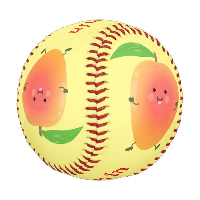 Pelota De Béisbol Ilustracion de personalizado amarillo de mango ale (Angular)