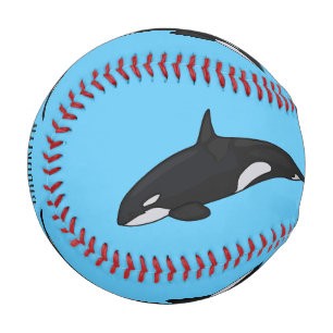 Pelota De Béisbol Ilustracion de personalizado de ballenas asesina