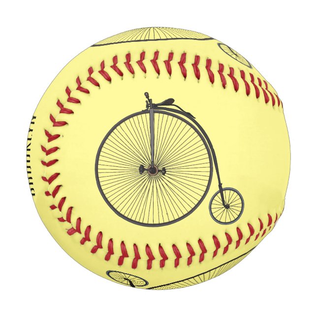 Pelota De Béisbol Ilustracion de personalizado de bicicletas de alta (Anverso izquierdo)