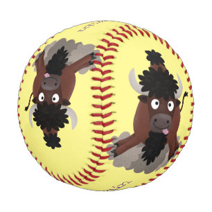Pelota De Béisbol Ilustracion de personalizado de bisontes búfalos d