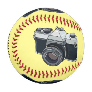 Pelota De Béisbol Ilustracion de personalizado de cámara de cine