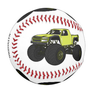 Pelota De Béisbol Ilustracion de personalizado de camión de monstruo