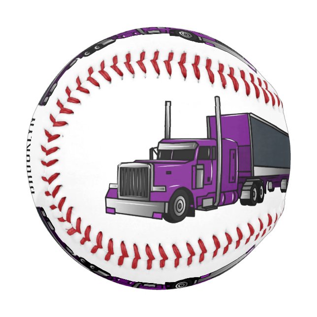 Pelota De Béisbol Ilustracion de personalizado de camiones semirremo (Anverso izquierdo)