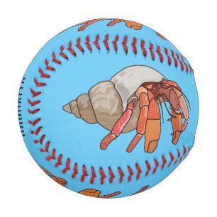 Pelota De Béisbol Ilustracion de personalizado de cangrejo ermitaño