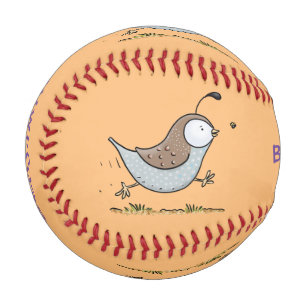 Pelota De Béisbol Ilustracion de personalizado de codorniz de califo
