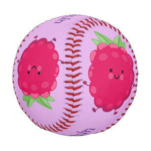 Pelota De Béisbol Ilustracion de personalizado de frambuesa alegre