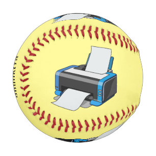 Pelota De Béisbol Ilustracion de personalizado de impresora
