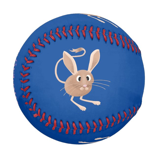 Pelota De Béisbol Ilustracion de personalizado de jerboa larga y cor (Anverso izquierdo)