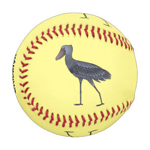 Pelota De Béisbol Ilustracion de personalizado de pájaro Shoebill
