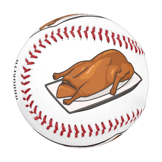 Pelota De Béisbol Ilustracion de personalizado de pato de Peking (Anverso izquierdo)