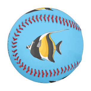 Pelota De Béisbol Ilustracion de personalizado de peces moro