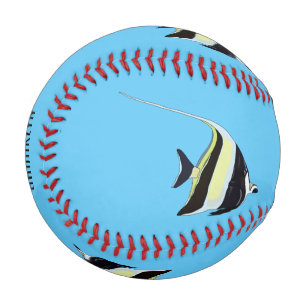 Pelota De Béisbol Ilustracion de personalizado de peces moro