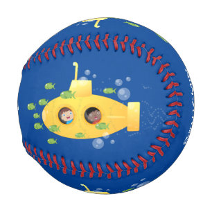 Pelota De Béisbol Ilustracion de personalizado de pescado submarino