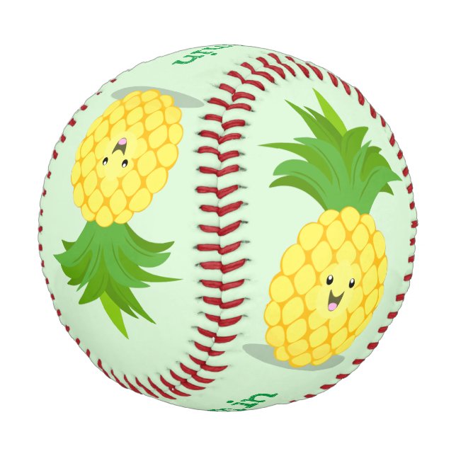 Pelota De Béisbol Ilustracion de personalizado de piña cuta (Angular)
