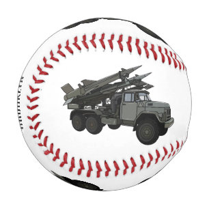Pelota De Béisbol Ilustracion de personalizado de vehículos de misil