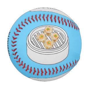 Pelota De Béisbol Ilustracion de Shumai dim sum personalizado