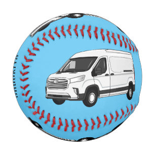 Pelota De Béisbol Ilustracion del personalizado de la camioneta de e