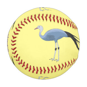Pelota De Béisbol Ilustracion del personalizado de las grúas azules