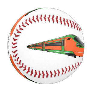 Pelota De Béisbol Ilustracion del personalizado del tren de bala