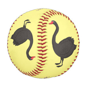 Pelota De Béisbol Ilustracion personalizado cisne negro