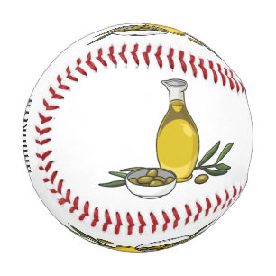 Pelota De Béisbol Ilustracion personalizado de aceite de oliva