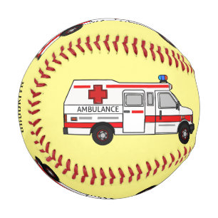 Pelota De Béisbol Ilustracion personalizado de ambulancia