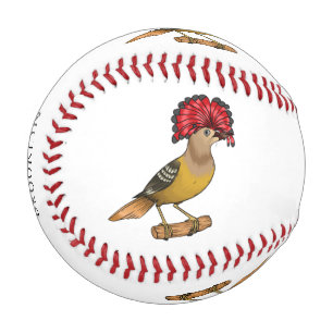 Pelota De Béisbol Ilustracion personalizado de aves Royal flycatcher