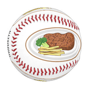 Pelota De Béisbol Ilustracion personalizado de carne