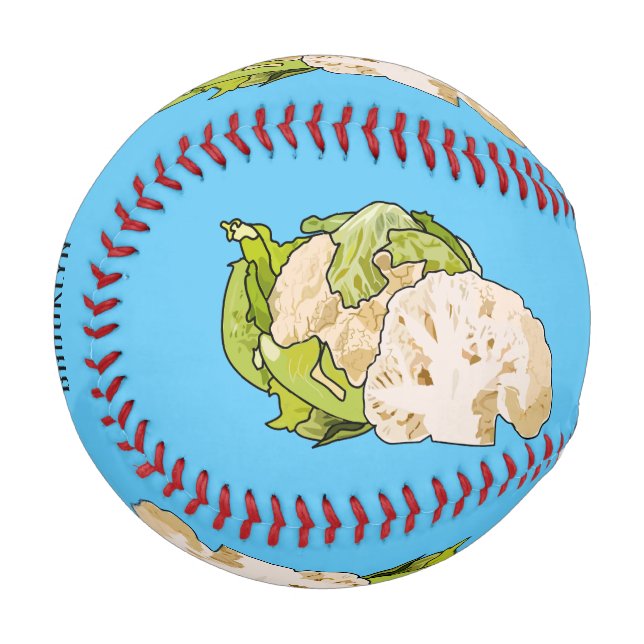 Pelota De Béisbol Ilustracion personalizado de coliflor (Anverso izquierdo)