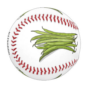 Pelota De Béisbol Ilustracion personalizado de frijol verde